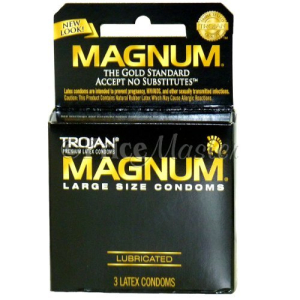 TROJAN 3'S BLACK MAGNUM #64203 LUB 