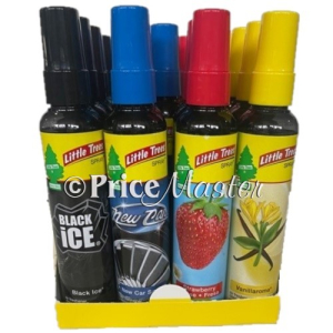 Little Trees Auto Spray Air Freshener 3.5oz - Black Ice Wholesale